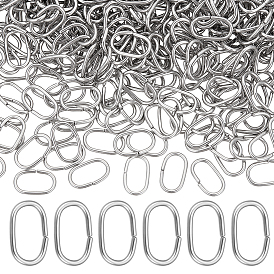 600шт. 201 быстроразъемные соединения из нержавеющей стали, связывающий кольца, овальные