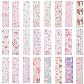 3 пакеты бумажные закладки, прямоугольник с бантом шаблон