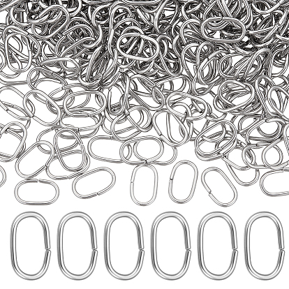 600шт. 201 быстроразъемные соединения из нержавеющей стали, связывающий кольца, овальные