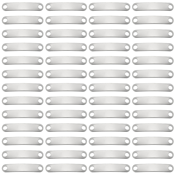 100шт. 201 звенья/соединители из нержавеющей стали, изогнутые овальные, штамповка пустой метки, не тускнеет