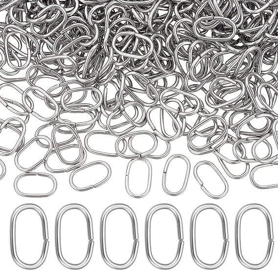 600шт. 201 быстроразъемные соединения из нержавеющей стали, связывающий кольца, овальные