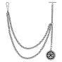 Brass Empty Bead Cage Pendant Decorations, with Brass Twisted Chains & Brass Swivel Clasps Findings, including Velvet Bags, Suede Fabric Silver Polishing Cloth