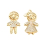 Подвески из латуни с покрытием из прозрачного кубического циркония, без кадмия и без свинца, долговечный, маленькие мальчики/девочки