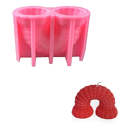 Valentine's Day 3D Embossed Rose Arch Candle Molds, Scented Candle Making Molds, Silicone Molds for DIY Aromatherapy Candles Wedding Dating Table Ornament