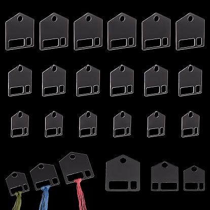 30шт 3 стиль акриловые нити намотки доски, шпулька для нити, карточка-органайзер ниток для вышивки крестиком, дом