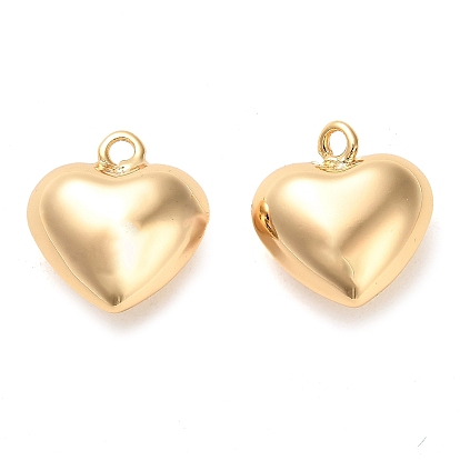 Brass Pendants, Heart Charm