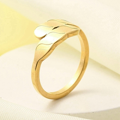 304 кольцо из нержавеющей стали для женщин, ионное покрытие (ip)