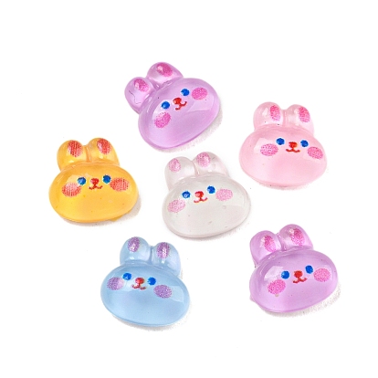 Полупрозрачная смола декодирует кабошоны, кролик