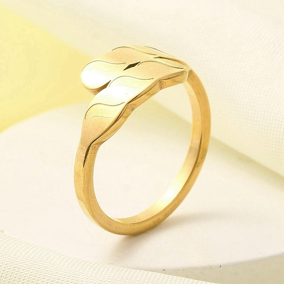 304 кольцо из нержавеющей стали для женщин, ионное покрытие (ip)