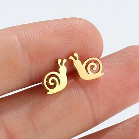 Cute Animal Earrings - Fashionable and Compact Snail-inspired Ear Studs