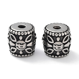 304 из нержавеющей стали бусы, колонке с цветком