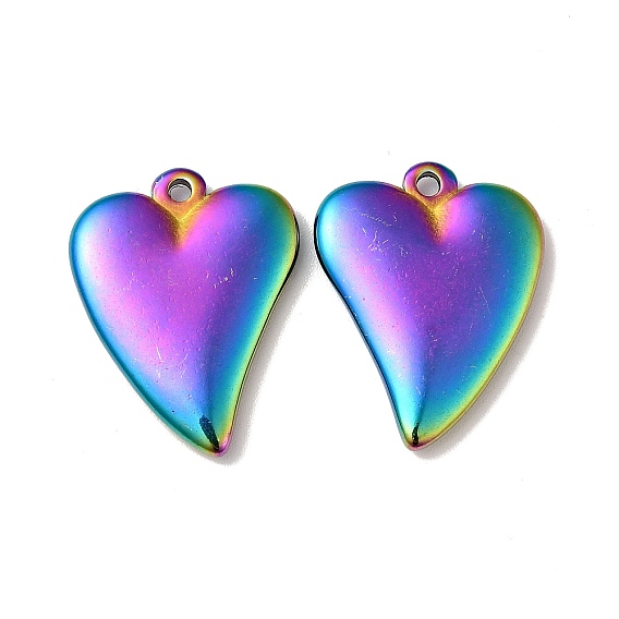 304 Stainless Steel Pendants, Heart