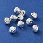 Alloy Spacer Beads, Long-Lasting Plated, Grooved, Bicone