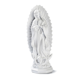 Resin Virgin Mary Figurines, for Home Church Desktop Decoration