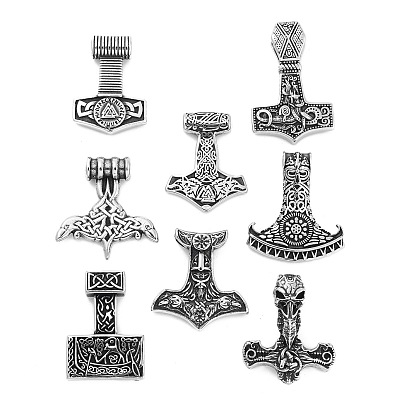 Викинг 304 подвески из нержавеющей стали, Мьёльнир, амулет молота Тора