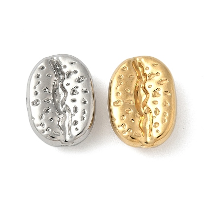 304 из нержавеющей стали бусы, ионное покрытие (ip), кофейный боб