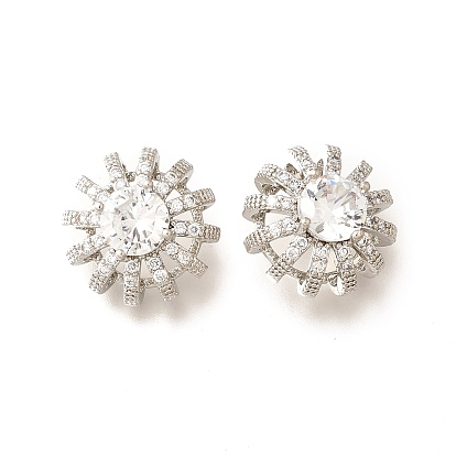 Латунные микро проложить кубического циркония подвески, круглые подвески, долговечный, без кадмия и без свинца