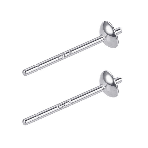 925 Sterling Silver Stud Earring Findings, Earring Posts