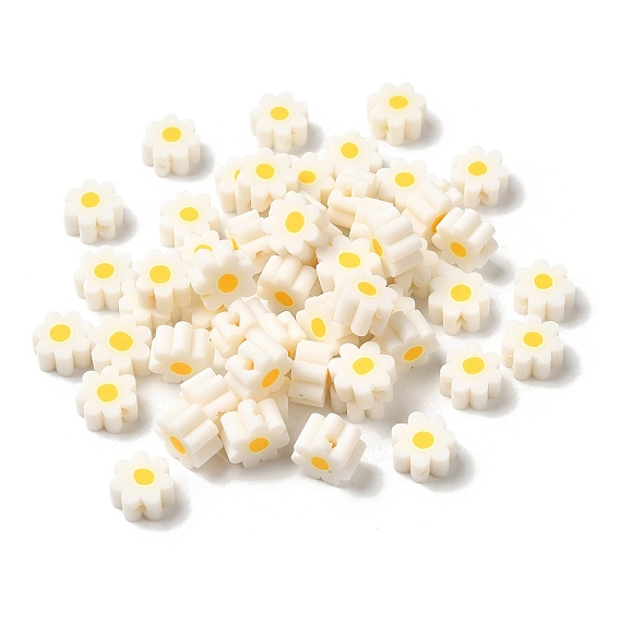 Бусины из полимерной глины , цветок