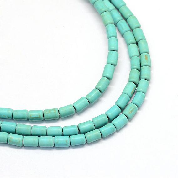 Synthetic Turquoise Bead Strands, Dyed, Column