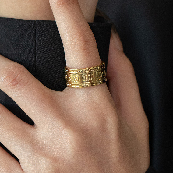 Римская цифра 304 открытые кольца манжеты из нержавеющей стали