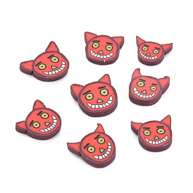 Cabujones de arcilla polimérica hechos a mano de halloween, Rebanadas de arcilla polimérica para manualidades con resina y proyectos de bricolaje., fantasma