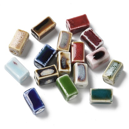 Handmade Porcelain Beads, Cuboid