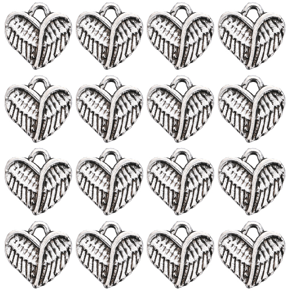 Подвески из сплава в тибетском стиле, без кадмия и без свинца, сердце