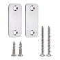 201 Stainless Steel Door Lock Hole Cover Plate, with Screw