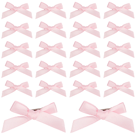 60 шт. атласные броши, бантик с железными булавками для лацканов