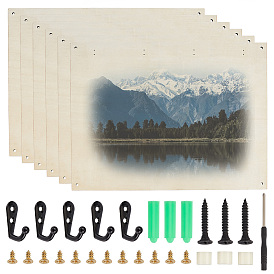 Пустая деревянная фотодоска для термопереноса, прямоугольные