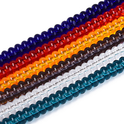 Прозрачные стеклянные бусины, рондель