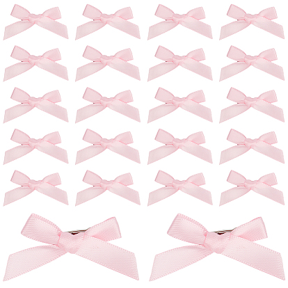 60 шт. атласные броши, бантик с железными булавками для лацканов