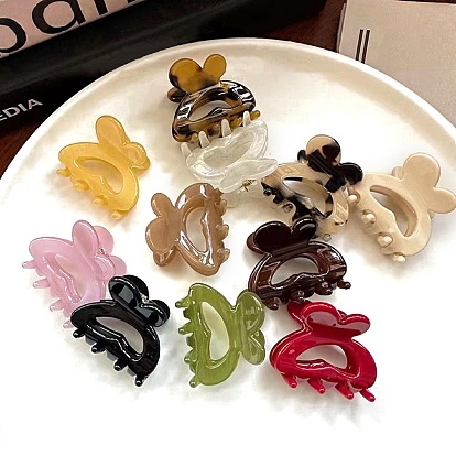 Заколки-когти из ацетата пропионата целлюлозы, аксессуары для волос для женщин и девочек