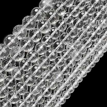 Природных кристаллов кварца бисер нитей, горного хрусталя, граненые, круглые