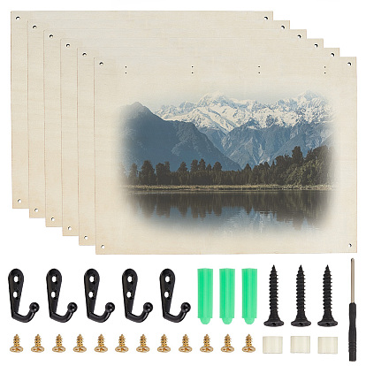 Пустая деревянная фотодоска для термопереноса, прямоугольные