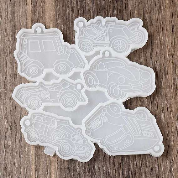 DIY Silicone Pendant Molds, Resin Casting Molds, Clay Craft Mold Tools, Car