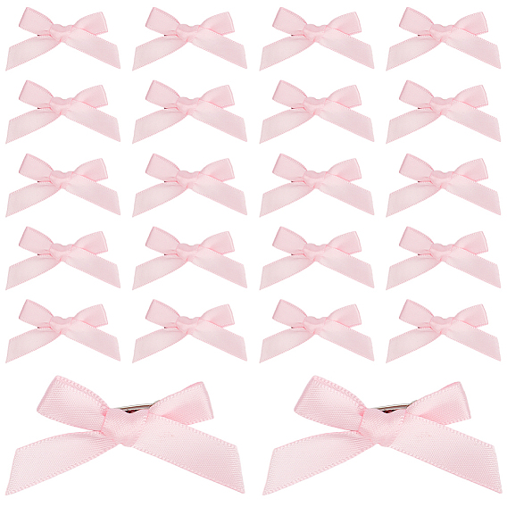 60 шт. атласные броши, бантик с железными булавками для лацканов