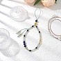 Gemstone Mobile Straps, with Nylon Threads, Bamboo