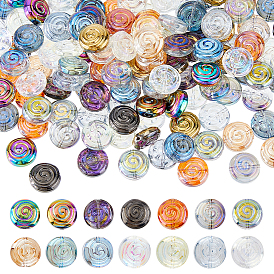 140 шт 14 цвета прозрачные стеклянные бусины, леденец