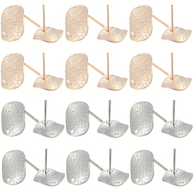 40 шт. 2 цвета латунные серьги-гвоздики фурнитура