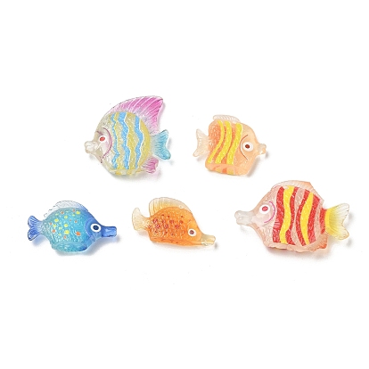 Transparente Harzanhänger, Fisch Charme