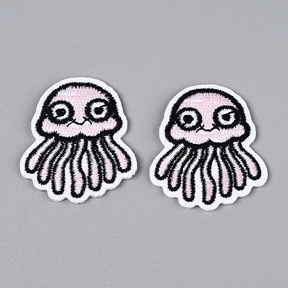 Аппликации в виде медуз, компьютеризированная вышивка тканью утюжок на / шить на заплатках, аксессуары для костюма