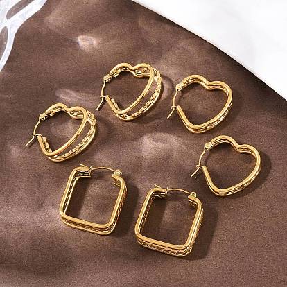 Серьги из 304 нержавеющей стали, ионное покрытие (ip)