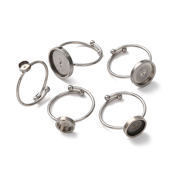 Регулируемые 304 манжетные кольца из нержавеющей стали, с 201 подносом из нержавеющей стали, плоским круглым