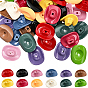 48 шт 12 цвета непрозрачные акриловые бусины, ковбойской шляпе