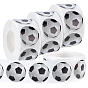4Roll Self-Adhesive Tag Stickers, Football Paper Stickers, for Party, Decorative Presents