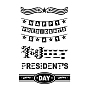 Independence Day Silicone Stamps, for DIY Scrapbooking, Photo Album Decorative, Cards Making, Stamp Sheets