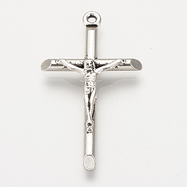 Сплавочные подвески тибетского стиля, на Пасху, крест, без кадмия и без свинца