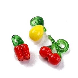 Fruit Food Glass Pendants